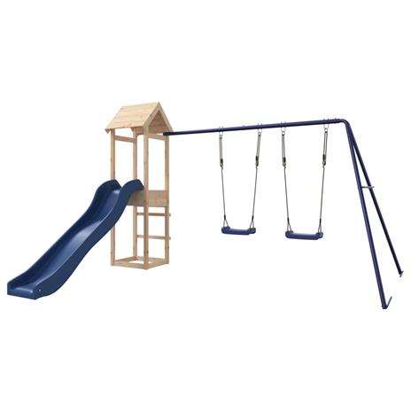 vidaXL Set da Gioco da Esterno in Legno Massello di Pino - 2