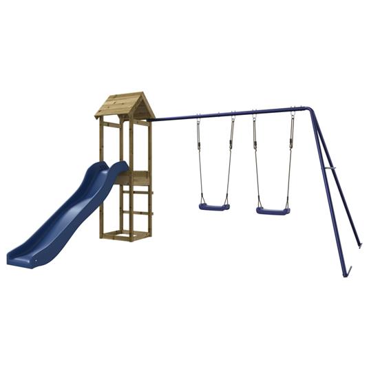 vidaXL Set da Gioco da Esterno in Legno di Pino Impregnato - 2