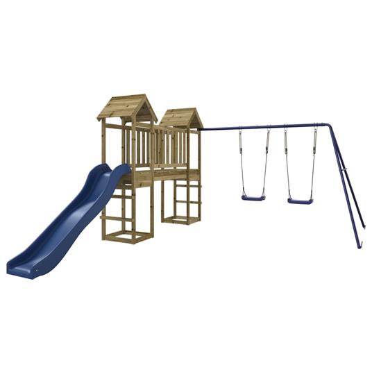 vidaXL Set da Gioco da Esterno in Legno di Pino Impregnato - 2
