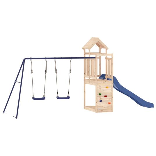 vidaXL Set da Gioco da Esterno in Legno Massello di Pino - 2
