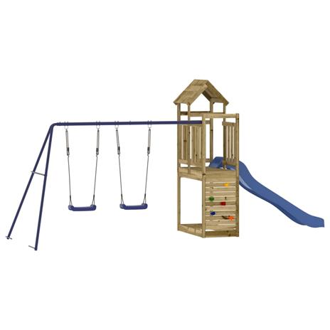 vidaXL Set da Gioco da Esterno in Legno di Pino Impregnato - 2