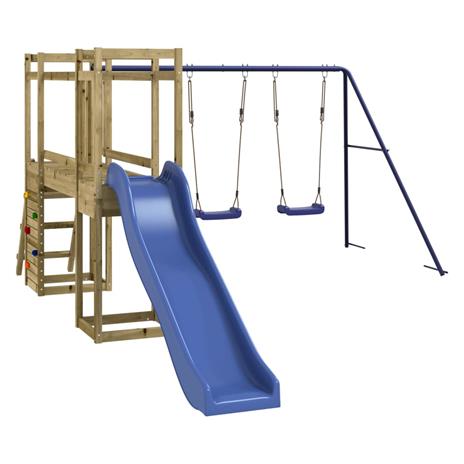 vidaXL Set da Gioco da Esterno in Legno di Pino Impregnato - 2