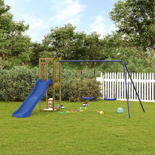 vidaXL Set da Gioco da Esterno in Legno di Pino Impregnato