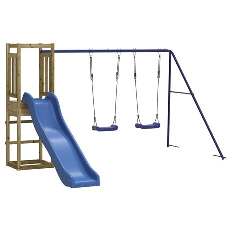 vidaXL Set da Gioco da Esterno in Legno di Pino Impregnato - 2