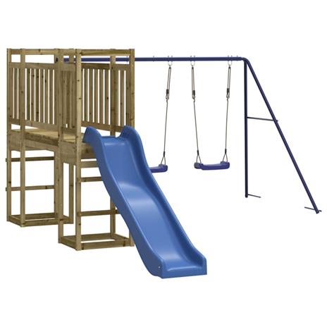 vidaXL Set da Gioco da Esterno in Legno di Pino Impregnato - 2