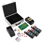 vidaXL Set di Fiches da Poker 300 pz 4 g