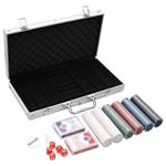 vidaXL Set di Fiches da Poker 300 pz 4 g