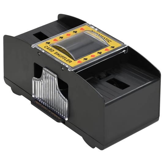 vidaXL Mescolatore Automatico di Carte Nero 2 Mazzi - 2