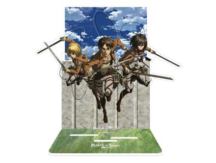 Blue Lock Acrylic Diorama Eren, Mikasa & Armin 20 Cm Sakami Merchandise