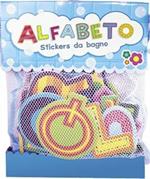 Alfabeto 26 pezzi stickers da bagno