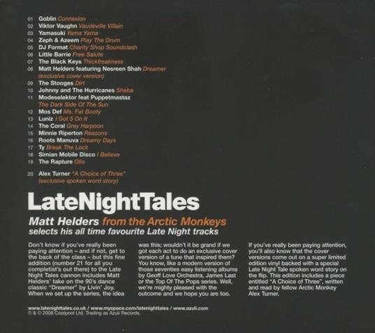 Late Night Tales - CD Audio - 2