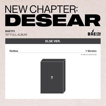 New Chapter . Desear (Else Ver.) - CD Audio di Bae173