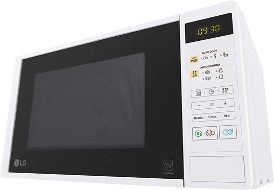 LG MS2042DW Forno Microonde i-Wave 20 Litri, 700 W, Programmi Automatici,  Dual Body, Display LED, Piatto Girevole - Bianco - LG - Casa e Cucina | IBS