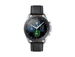 Samsung Galaxy Watch3 Smartwatch Bluetooth, cassa 45mm acciaio, cinturino pelle, Saturimetro, Rilevamento cadute, Monitoraggio sport, 53,8g, Batteria 340 mAh, IP68, Mystic Silver
