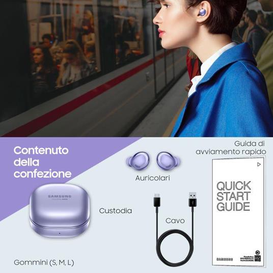 Samsung Galaxy Buds Live, Mystic Black Auricolare True Wireless Stereo  (TWS) In-ear Musica e Chiamate Bluetooth Nero | Cuffie e Auricolari in  offerta su Unieuro