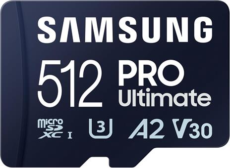 Samsung 512 Gb Pro Ultimate Microsdxc Uhs-I Scheda, Con Adattatore Sd MB-MY512SA/WW