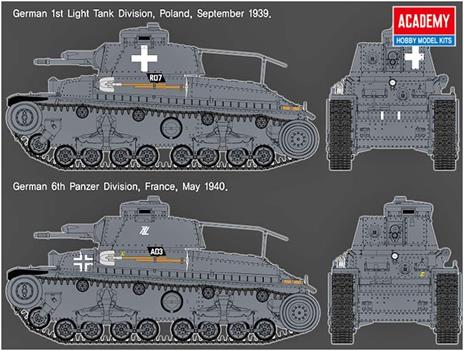 Carro Armato PZ.BEF.WG.35 (T) GERMAN COMMAND TANK 1/35 (AC13313) - 3