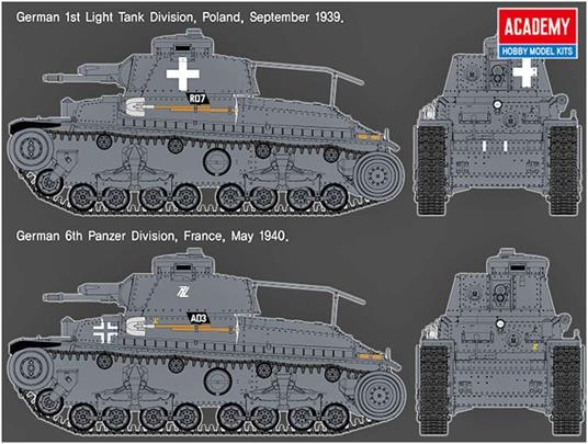 Carro Armato PZ.BEF.WG.35 (T) GERMAN COMMAND TANK 1/35 (AC13313) - 3
