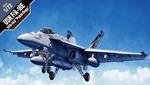 Usn F7A-18E Vfa-143 Pukin Dogs Fighter Plastic Kit 1:72 Model Acd12547