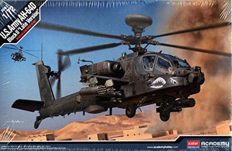 Us Army Ah-64D Block Ii Late Version Elicottero Plastic Kit 1:72 Model Acd12551