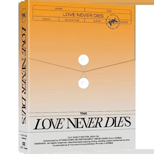 Love Never Dies - CD Audio di Tnx