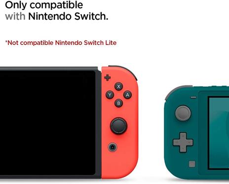 Spigen Rugged Armor Cover Nintendo Policarbonato (PC), Poliuretano termoplastico (TPU) Nero - 2