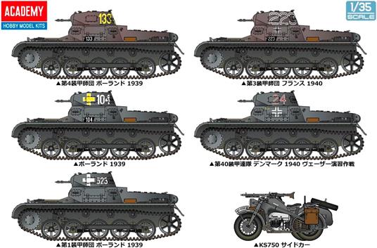 German Panzer 1 Ausf.B & Motorcycle - 6
