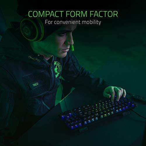 Razer Huntsman Tournament Edition Tastiera da Gioco con Tasti Ottici Lineari Razer (Tasti PBT a Doppia Iniezione, Cavo Type-C Staccabile, Durata Fino a 100 milioni di Battute), Intl. US Layout, Nero - 5