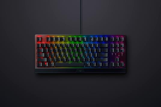 Razer BlackWidow V3 Tenkeyless - Tastiera meccanica compatta con Razer Chroma RGB (Switch Meccanici Gialli Razer, Dotata di Razer Chroma RGB, Opzioni di Cable-Routing) US Layout  Nero - 6