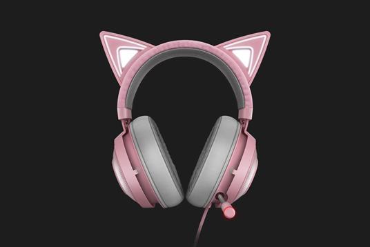 Original Razer KRAKEN Kitty edition Kristall Rosa gaming kopfhörer mädchen  Katze ohr RBG chroma licht USB wired musik spiel headset|Headphone/Headset|  - AliExpress