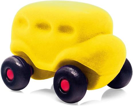 Rubbabu- Bus Giocattolo Squishy e Morbido, Colore Giallo, R25031