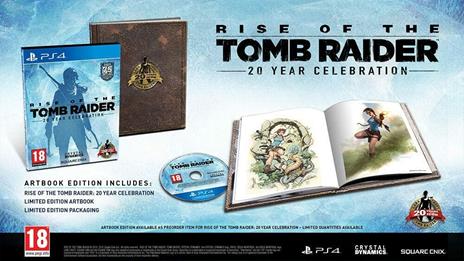 Square Enix Rise of the Tomb Raider - 20 Year Celebration Edition Day One Tedesca, Inglese, Cinese semplificato, Coreano, ESP, Francese, ITA, Giapponese, DUT, Polacco, Portoghese, Russo PlayStation 4 - 4