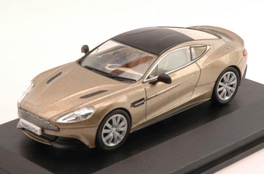 Aston Martin Vanquish Coupè 2001 Gold W/ Black Roof 1:43 Model Oxfamv002