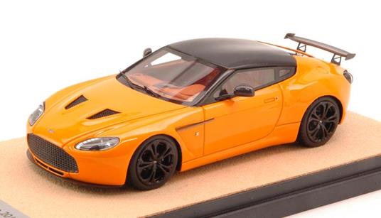 Aston Martin V12 Zagato 2012 Orange W/ Black Roof Limited Edition 10 Pcs 1:43 Model Tmdmi52Al