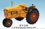 Minneapolis Moline 445 Gas Narrow Vintage Tractor Trattore 1:16 Model Spec230