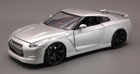 Nissan Gtr 2009 Silver 1:24 Model Ny71933S