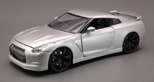 Nissan Gtr 2009 Silver 1:24 Model Ny71933S