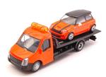 Mini Cooper + Flatbed Transporter 1:43 Model Bu31405