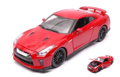 Nissan Gt-R 2017 Red 1:24 Model Bu21082R
