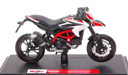 Ducati Hypermotard Sp 2013 White Moto Motorbike 1:18 Model Mi13016W