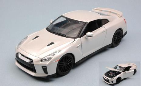 Nissan Gt-R 2017 White Pearl 1:24 Model Bu21082W