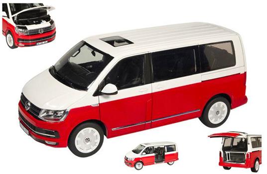 Vokswagen Vw T6 Multivan Red / White 1:18 Model Nzg9541-10 - 2