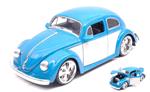 Volkswagen Vw Beetle 1959 Blue / Cream 1:24 Model Jada99018