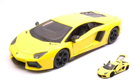 Lamborghini Aventador Lp700-4 Yellow 1:24 Model Mi31362Y