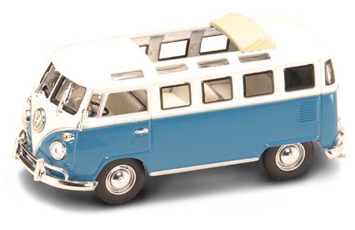 Volkswagen Vw Microbus 1962 Blue / White 1:43 Model Ldc43208Bl - 2