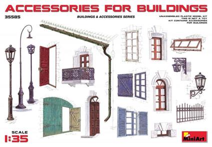 Diorama Accessories For Buildings Plastic Kit 1:35 Model MIN35585