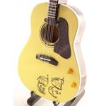 John Lennon. Replica Gibson Acoustic Peace. Chitarra in Miniatura Mini Guitar