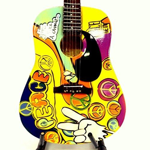 Chitarra in miniatura Woodstock Peace & Love. Acoustical Tribute