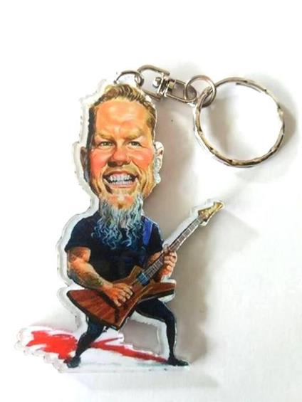 Portachiavi in acrilico caricature Music Legends - James Hetfield - Metallica