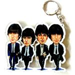 Portachiavi in acrilico caricature Music Legends. The FAB 4